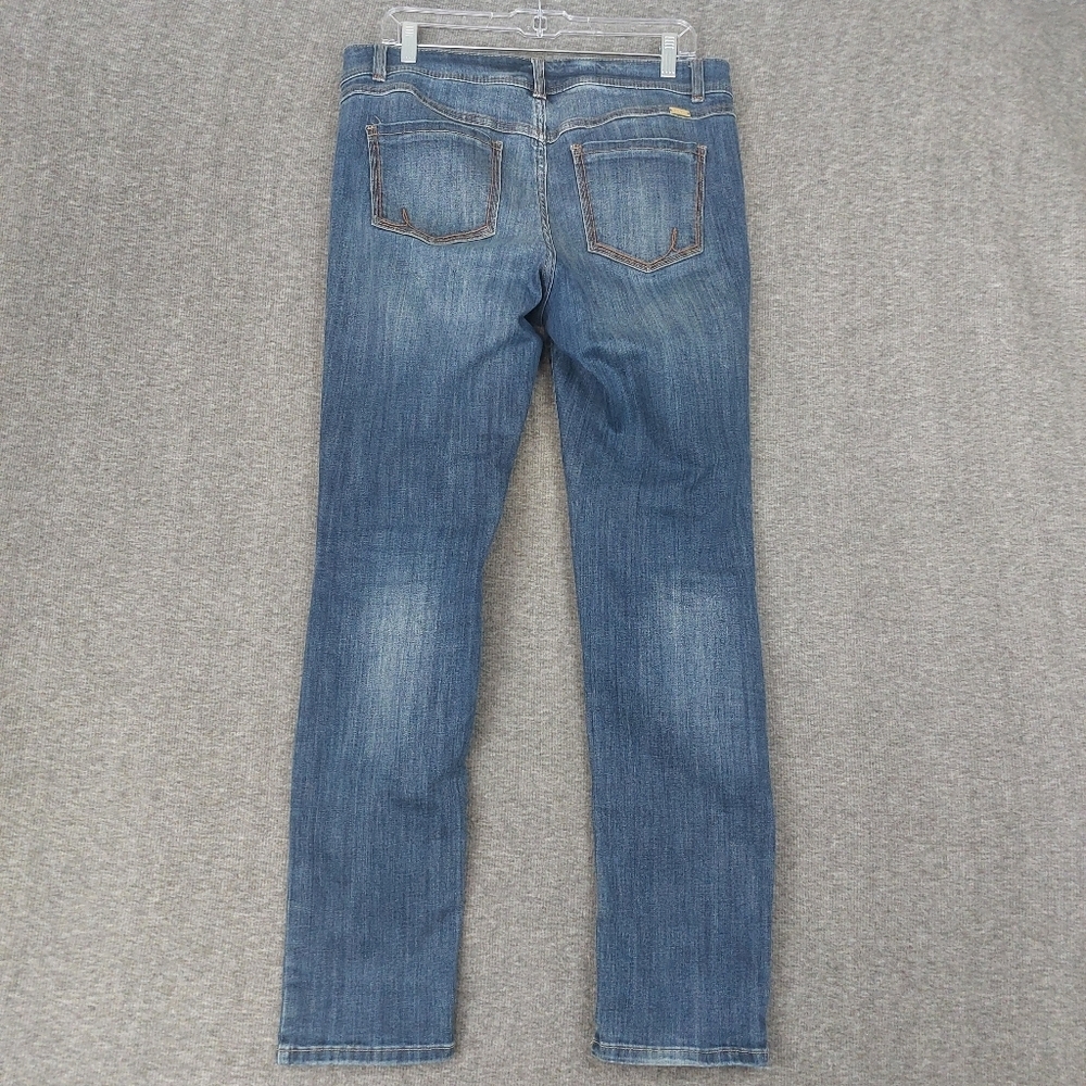 INC DENIM WOMENS BLUE SECRETLY SHAPES REGULAR FIT SKINNY JEANS SIZE 10 - Picture 8 of 11